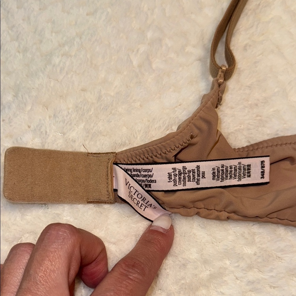 💗 Victoria’s Secret Push-Up T-Shirt Bra – Nude, Size 34B - Picture 9 of 10